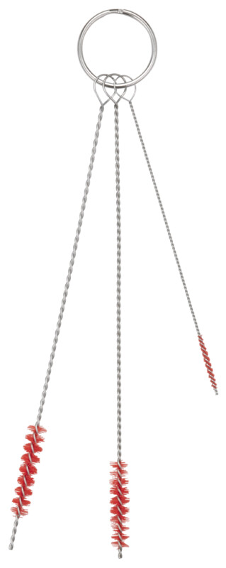 Reinigungsset mit 3 Bürsten, Ø2, Ø5, Ø6 mm, Weich